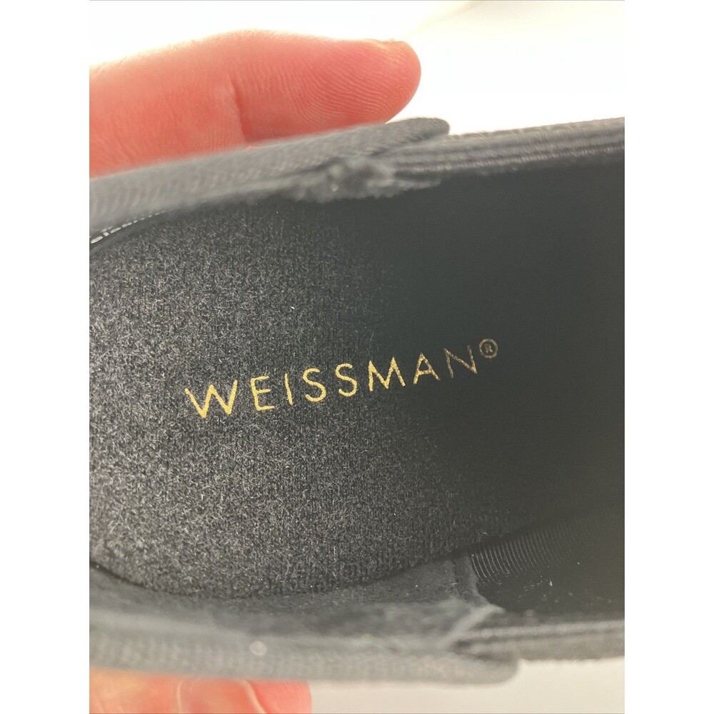 Weissman Black Slip-on Tap Dance Shoe black Size 7.5AM Style W1500 - Picture 5 of 9